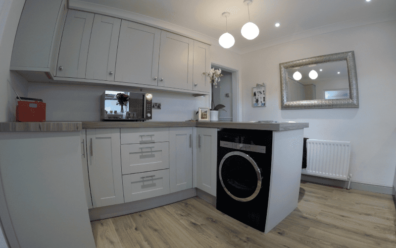 Fully renovated kitchen by Calico Cabinets.
